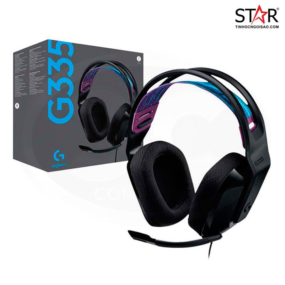 Tai nghe Gaming Logitech G335 | Đen, On-Ear, Có mic