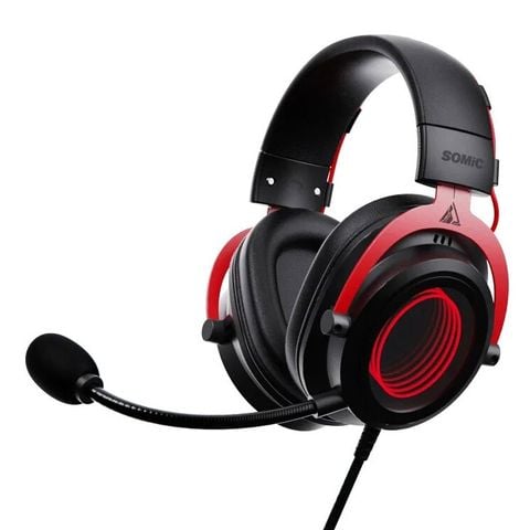 Tai nghe Gaming Somic GB2 7.1 | Có dây, Over Ear, RGB, Đen - Đỏ