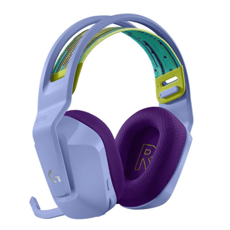 Tai nghe không dây Logitech G733 (981-000893) (LightSpeed Wireless, Tím Lilac)