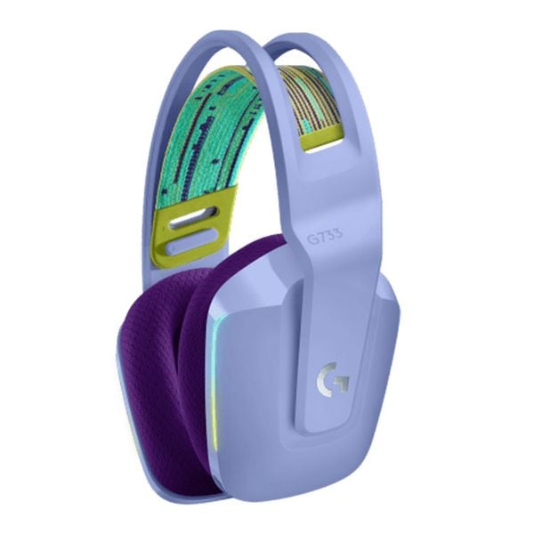  Tai nghe Gaming Logitech G733 (981-000893) | Không dây, Over-ear, RGB, Tím Lilac 
