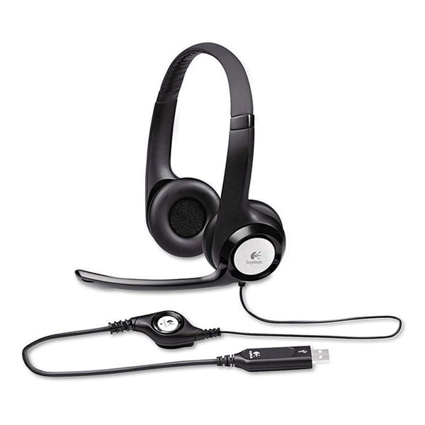  Tai nghe Logitech H390 | Có dây, On-ear, Đen 