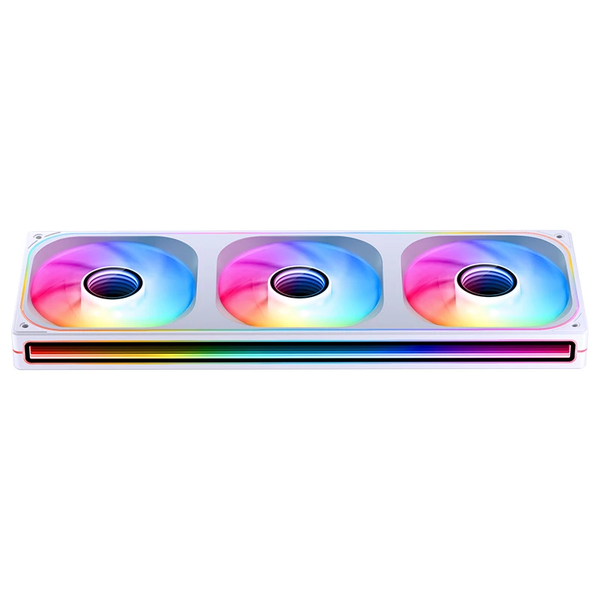  Quạt tản nhiệt PC Jonsbo ZB‑360 | Kit liền khối 3 fan 362mm, ARGB, Gió thuận, Trắng 