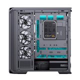  Thùng máy case Jonsbo D400 ATX Gaming | Đen, hồ cá 
