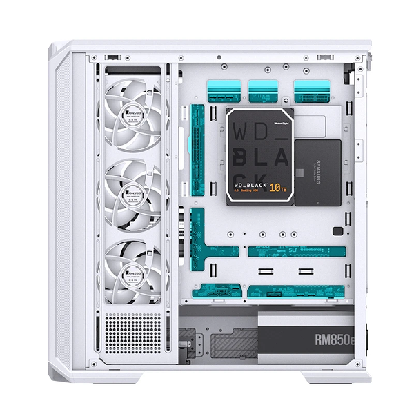 Thùng máy case Jonsbo D400 ATX Gaming | Trắng, hồ cá 