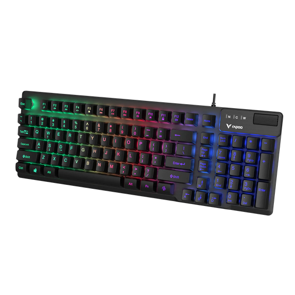  Bàn phím giả cơ gaming Rapoo V50S-98 | Có dây, Fullsize, RGB Rainbow, Black 