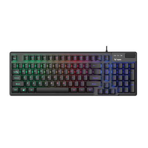 Bàn phím giả cơ Gaming Rapoo V50S 98 Key Black | Led Rainbow
