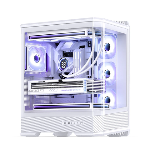 Thùng máy case Jonsbo D400 ATX Gaming | Trắng, hồ cá