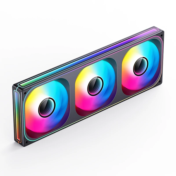  Quạt tản nhiệt PC Jonsbo ZB-360 | Kit 3 fan 362mm, ARGB, Gió ngược, Đen 