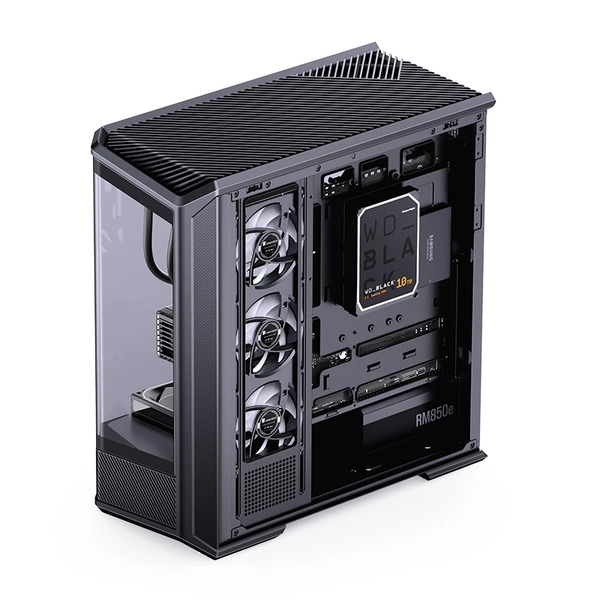  Thùng máy case Jonsbo D400 ATX Gaming | Đen, hồ cá 