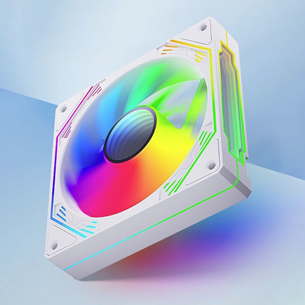  Quạt tản nhiệt PC Redmoon F3 | Fan lẻ 120mm, RGB, Gió ngược, Trắng 