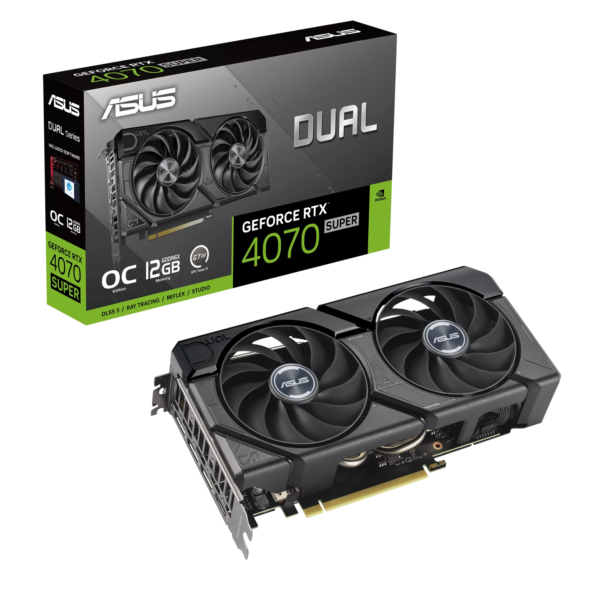 Card màn hình ASUS Dual RTX 4070 SUPER EVO OC Edition 12GB GDDR6X
