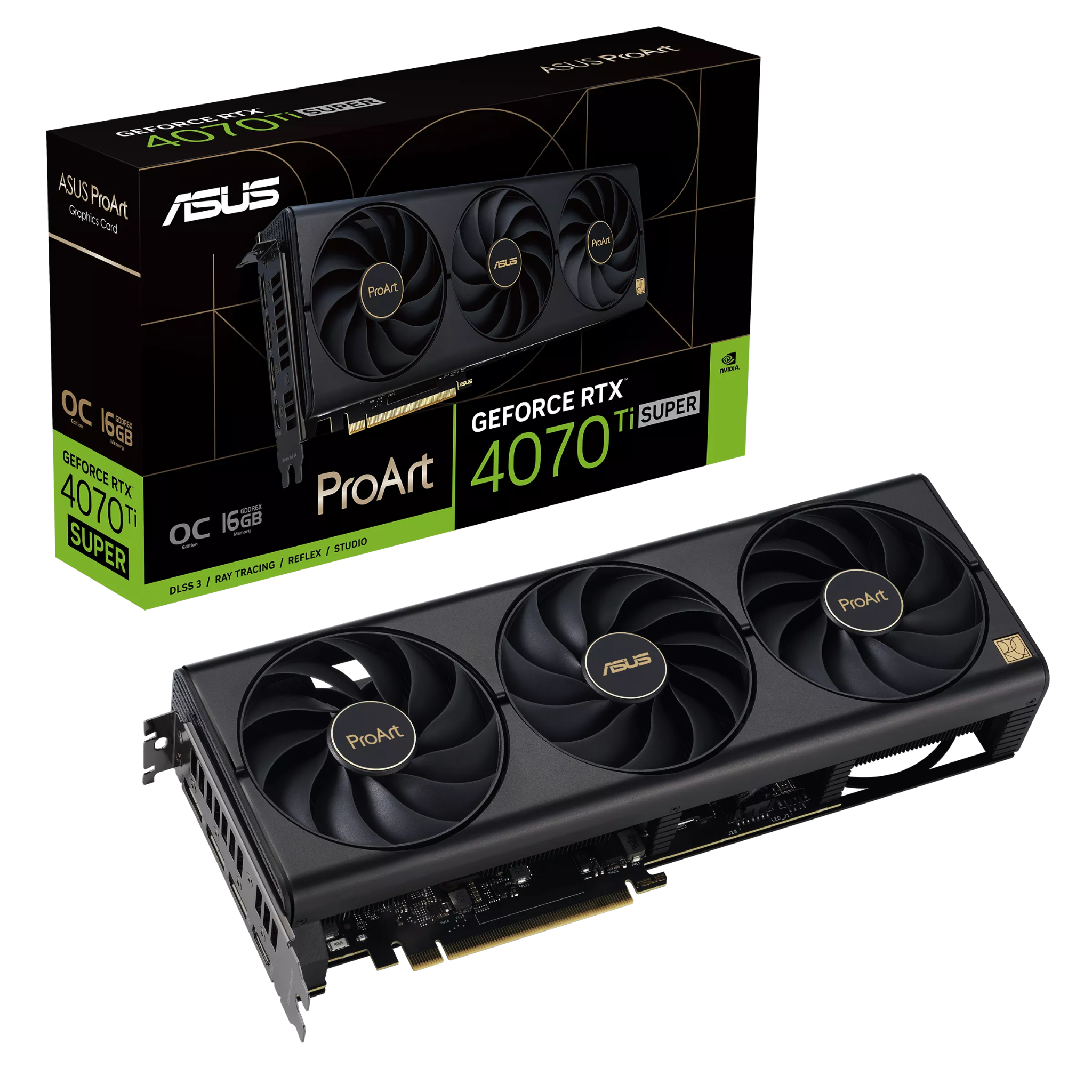 Card màn hình ASUS ProArt RTX 4070 Ti SUPER 16GB GDDR6X OC Edition (ROART-RTX4070TIS-O16G)