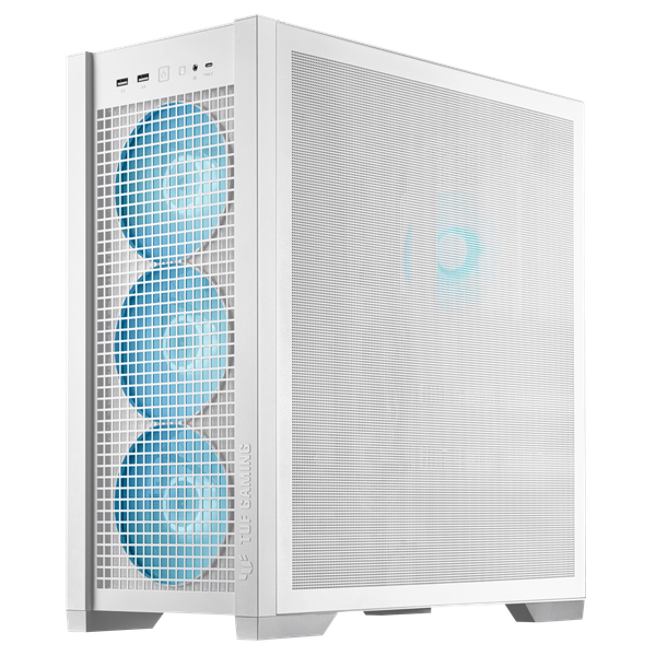  Thùng máy ASUS TUF Gaming GT302 ARGB - White | E-ATX, kèm sẵn 4 fan 14cm ARGB 