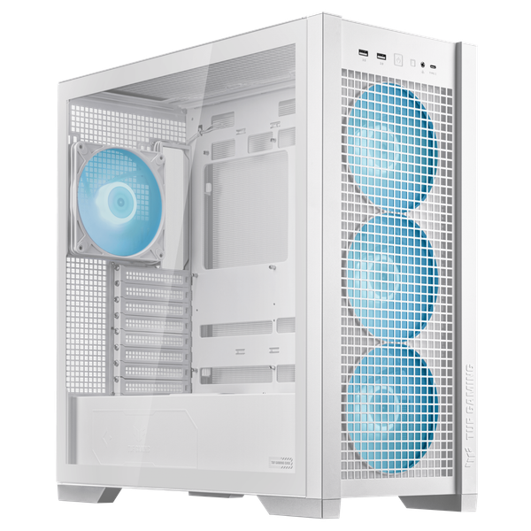  Thùng máy ASUS TUF Gaming GT302 ARGB - White | E-ATX, kèm sẵn 4 fan 14cm ARGB 
