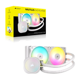  Tản nhiệt nước Corsair Nautilus 240 RS White | ARGB, Trắng 