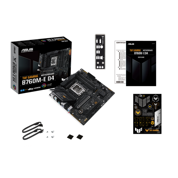  Mainboard ASUS TUF Gaming B760M-E D4 DDR4 | LGA 1700, mATX, 4 khe RAM 