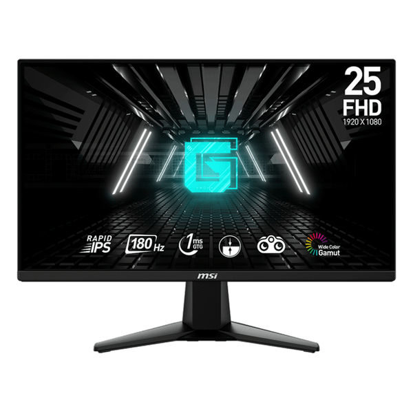  Màn hình Gaming MSI G255F (QSD) | 24.5 inch, Full HD, IPS, 180Hz, 1ms, phẳng 