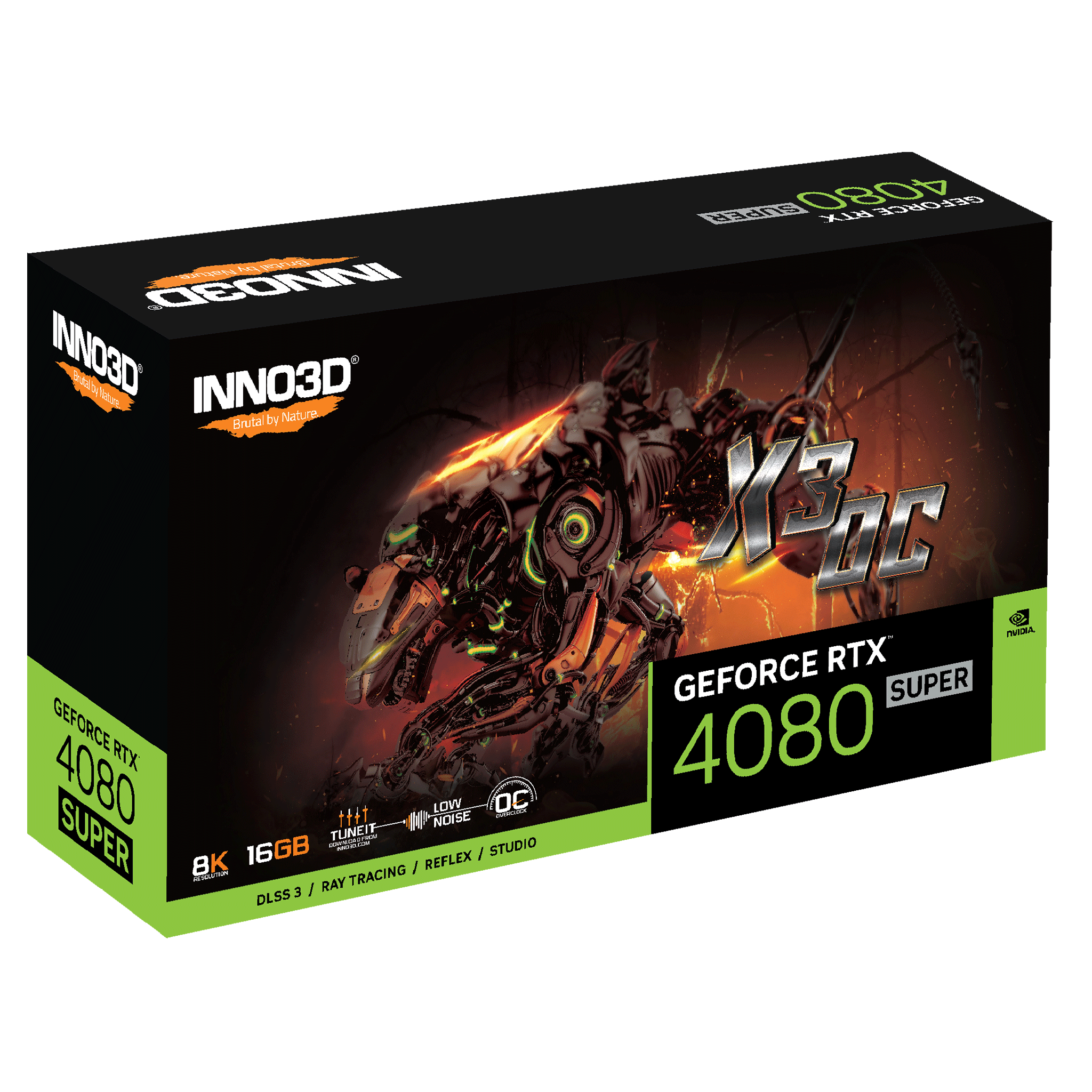 Card màn hình VGA Inno3D GeForce RTX 4080 Super X3 OC (N408S3-166XX-187049N)