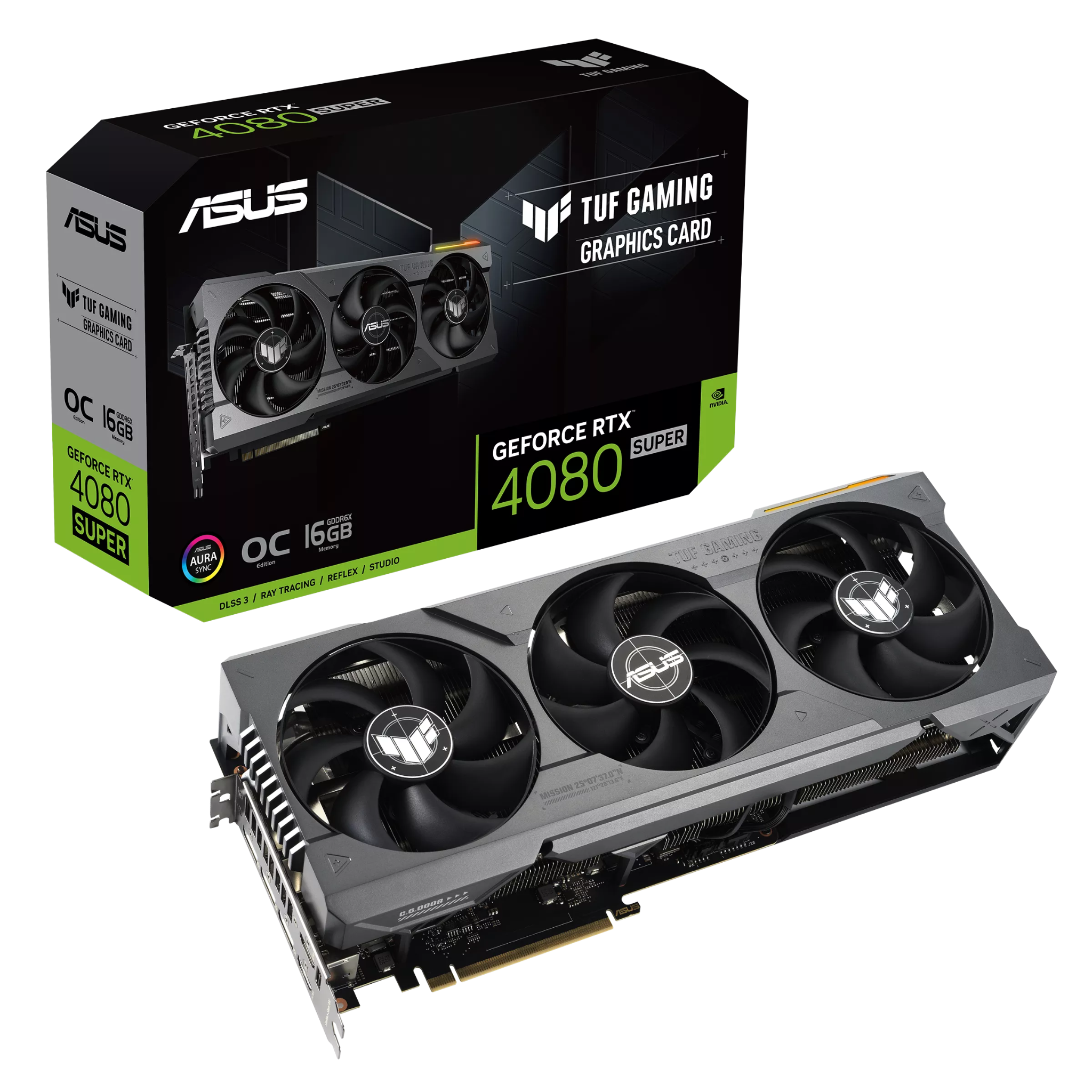 Card màn hình VGA ASUS TUF Gaming GeForce RTX 4080 SUPER 16GB GDDR6X OC Edition (TUF-RTX4080S-O16G-GAMING)