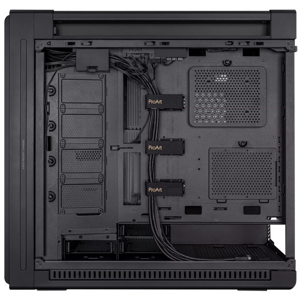  Thùng máy ASUS ProArt PA602 - Black | E-ATX, kèm sẵn 2 fan 20cm, 1 fan 14cm 
