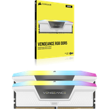 Ram 5 32Gx2 6000 64G Corsair Vengeance Rgb White Heatspreader, RGB LED, 1.35V CMH64GX5M2B6000C40W 