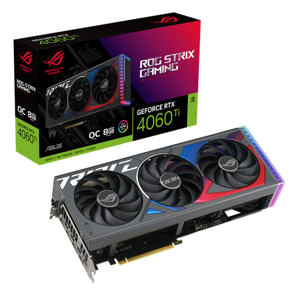  Card màn hình ASUS ROG Strix RTX 4060 Ti 8GB GDDR6 OC Edition 