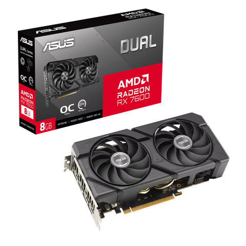 Card màn hình ASUS Dual Radeon™ RX 7600 EVO OC Edition 8GB GDDR6
