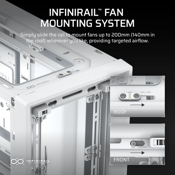  Thùng máy Corsair Frame 4000D Modular Mid Tower - White (CC-9011291-WW) 