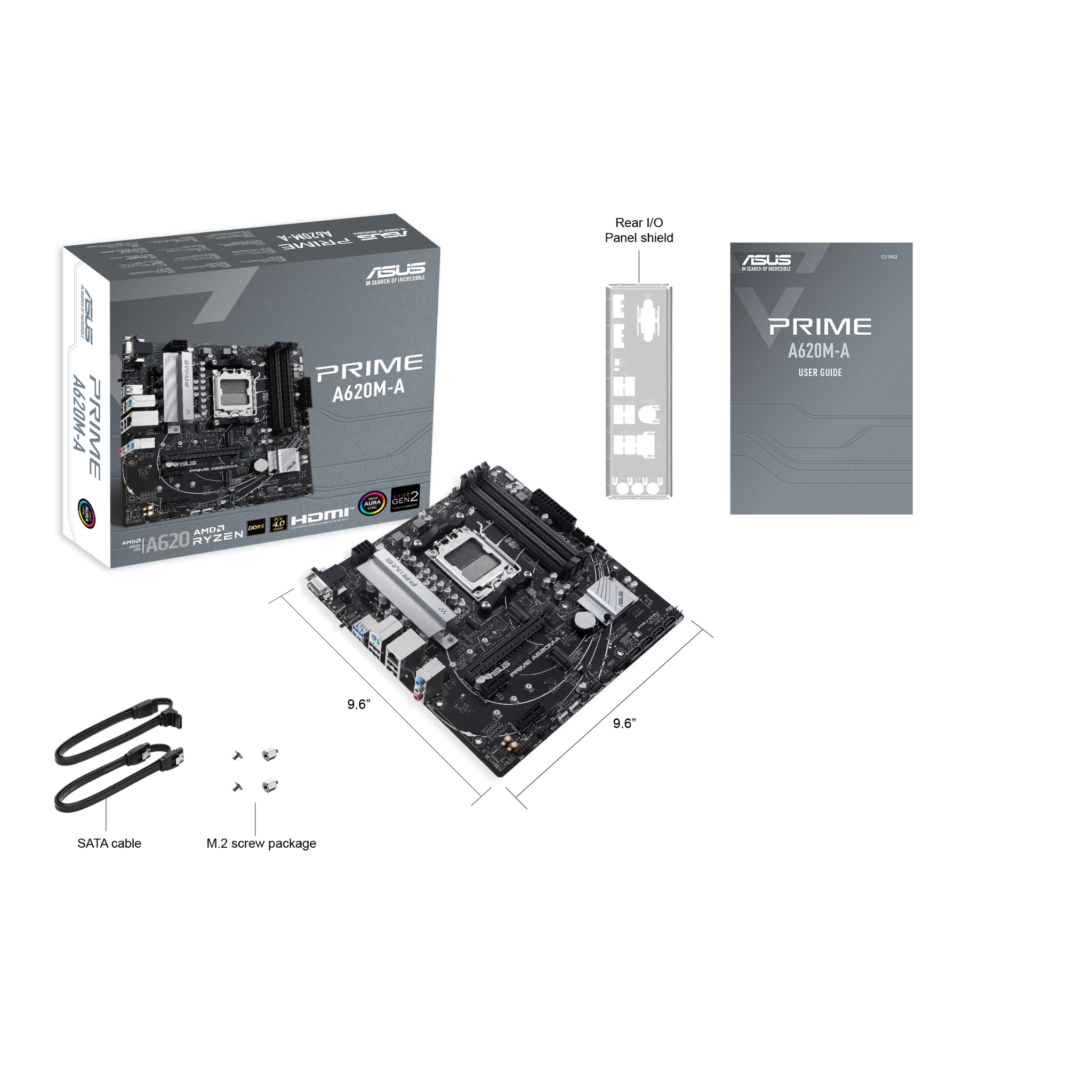 Mainboard Asus PRIME A620M-A | AMD A620, Socket AM5, M-ATX, 4 khe DDR5