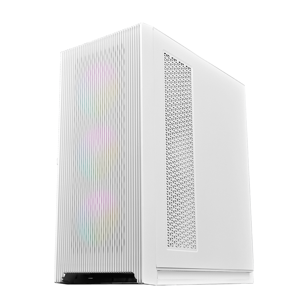 Thùng máy Case MIK Storm 360 - White | Trắng, không kèm fan