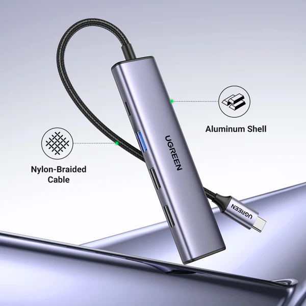  Hub chuyển đổi Type C Ugreen (15495) | 5 in 1 