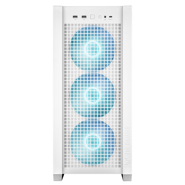  Thùng máy ASUS TUF Gaming GT302 ARGB - White | E-ATX, kèm sẵn 4 fan 14cm ARGB 