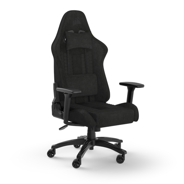  Ghế gaming CORSAIR TC100 RELAXED | Đen, 120kg, Chân xoay, Lưng vải (CF-9010051-WW) 
