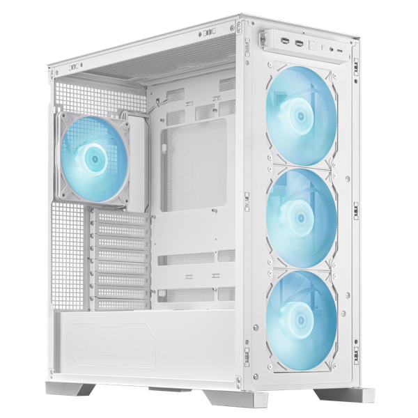  Thùng máy ASUS TUF Gaming GT302 ARGB - White | E-ATX, kèm sẵn 4 fan 14cm ARGB 
