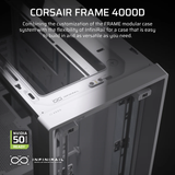  Thùng máy Corsair Frame 4000D Modular Mid Tower - White (CC-9011291-WW) 