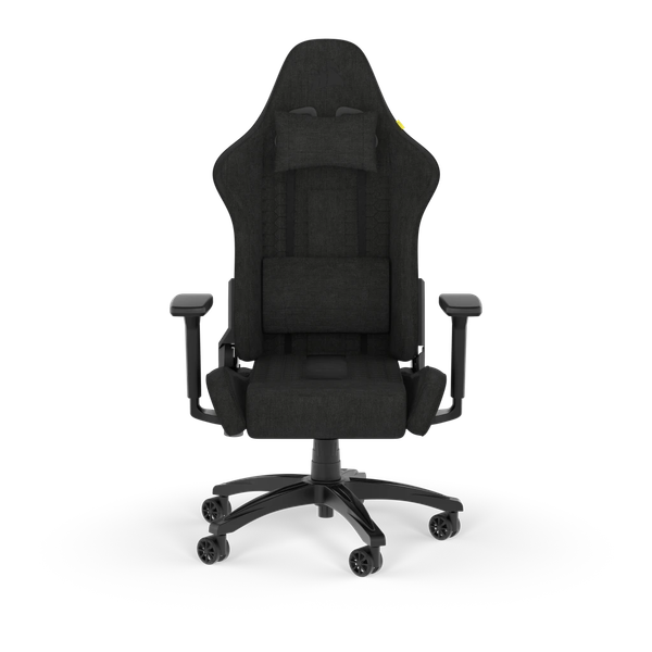  Ghế gaming CORSAIR TC100 RELAXED | Đen, 120kg, Chân xoay, Lưng vải (CF-9010051-WW) 