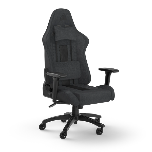  Ghế gaming CORSAIR TC100 RELAXED | Xám, 120kg, Chân xoay, Lưng vải (CF-9010052-WW) 