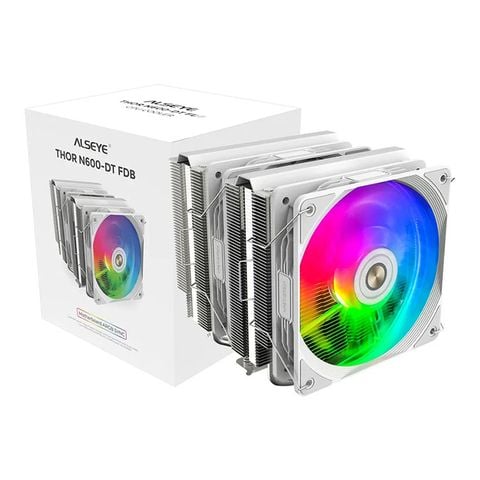 Tản nhiệt khí Alseye Thor N600-DT | ARGB, Trắng