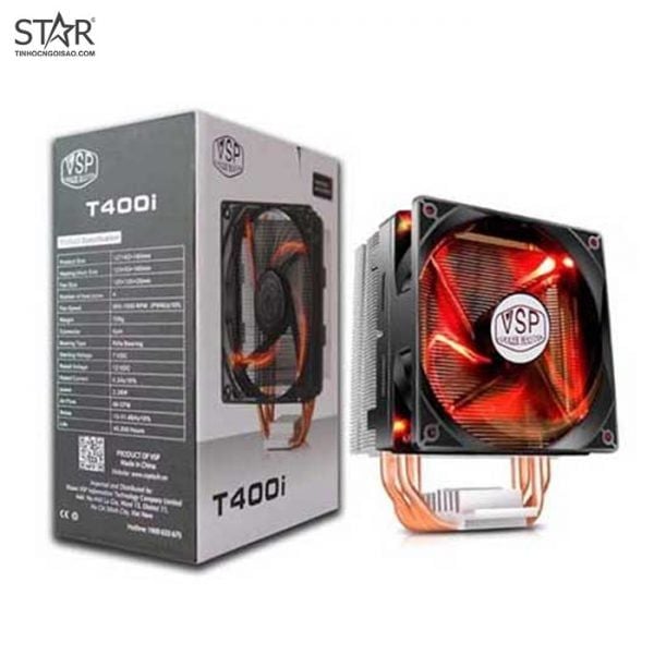 Tản Nhiệt CPU VSP T400i Led Red