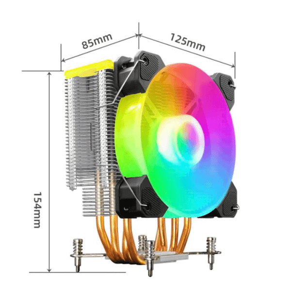  Tản nhiệt khí Coolmoon Frost X400 | RGB, Đen 