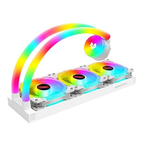  Tản nhiệt nước Coolmoon Aosor AS360 White | RGB, Trắng 