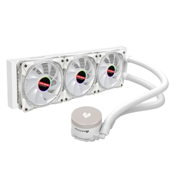  Tản nhiệt nước Coolmoon Aosor AS360 White | RGB, Trắng 