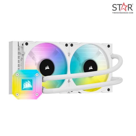 Tản nhiệt nước Corsair H100i ELITE CAPELLIX White | RGB, Trắng