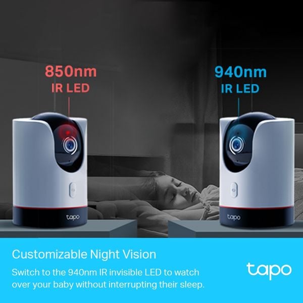  Camera WiFi trong nhà TP-Link Tapo C225 | 4MP, 2K, Hồng ngoại, 360°, Đàm thoại 