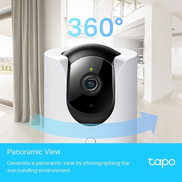  Camera WiFi trong nhà TP-Link Tapo C225 | 4MP, 2K, Hồng ngoại, 360°, Đàm thoại 