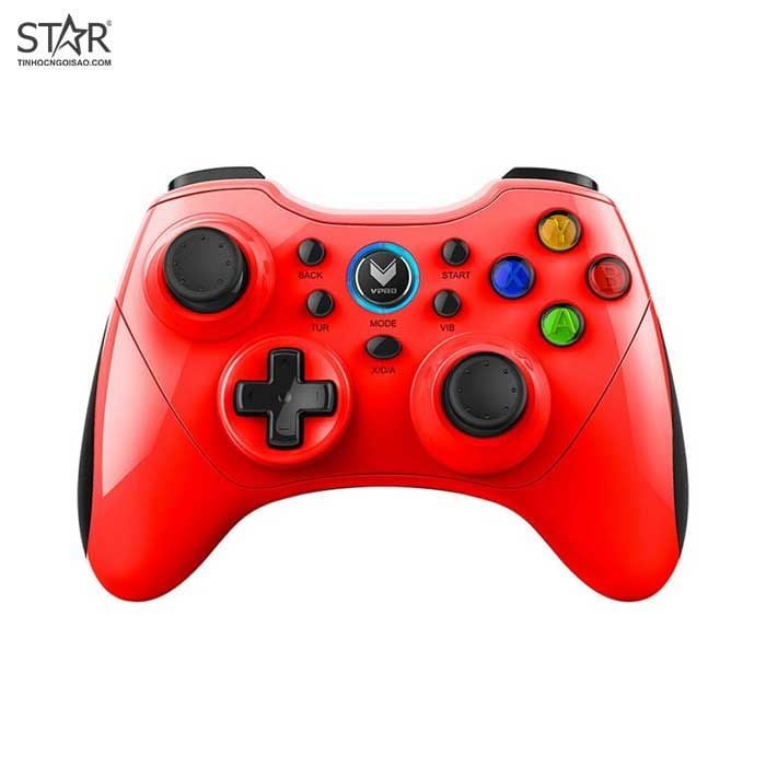 Tay Game Không Dây Rapoo V600S Gaming Chính Hãng (Đỏ)