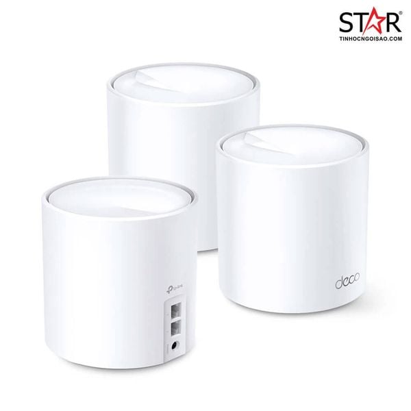  Thiết bị mạng Wifi Mesh 6 TPLink Deco X20 (3-pack) AX1800 2.4/5 GHz 