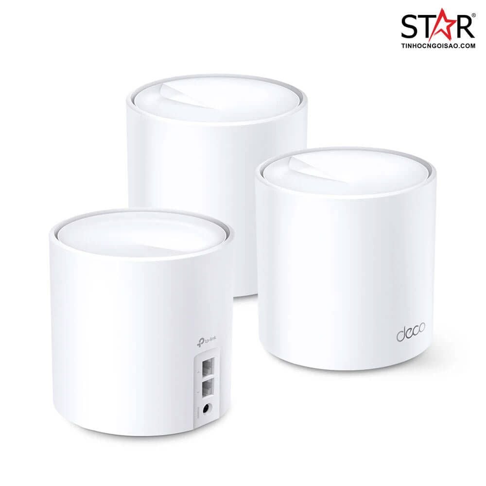 Thiết bị mạng Wifi Mesh 6 TPLink Deco X20 (3-pack) AX1800 2.4/5 GHz