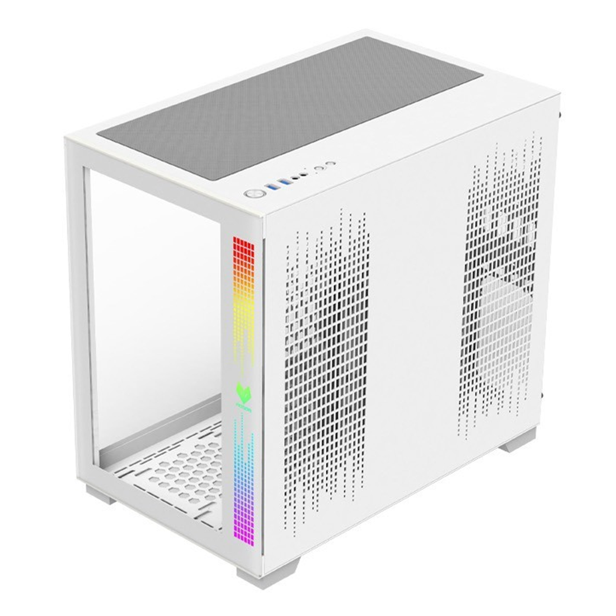 Thùng máy Case Coolmoon Aosor Pro | Trắng, Full ATX, Không Fan