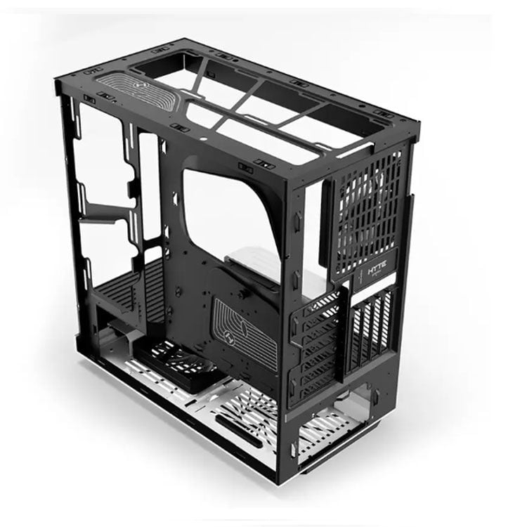 Thùng máy Case Hyte Y40 Black White - Kèm sẵn cáp Riser PCIe 4.0 (CS-HYTE-Y40-BW)